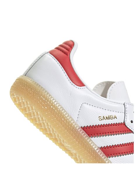 Scarpe Adidas Samba OG Bianco Rosso Gum Bambini ADIDAS ORIGINALS | Sneakers | JI4465-
